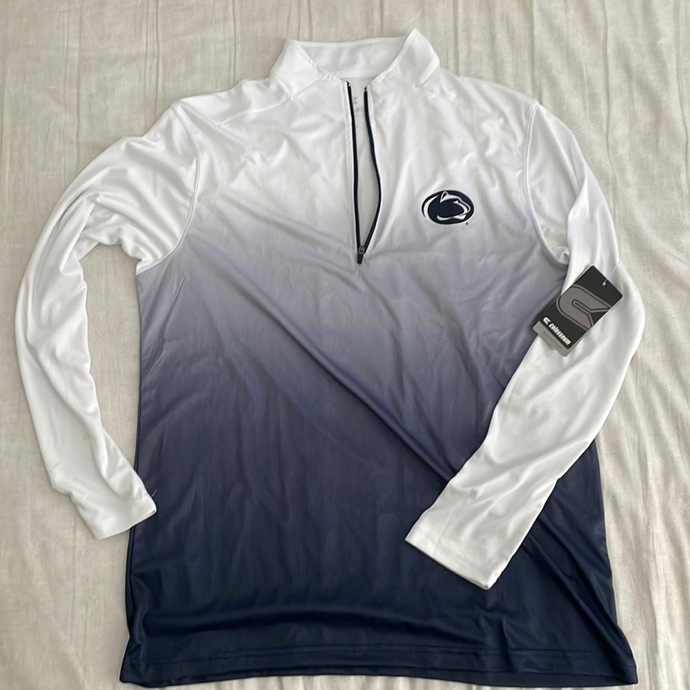 Penn State Dri Fit 1/4 Zip. Long Sleeve, size L.